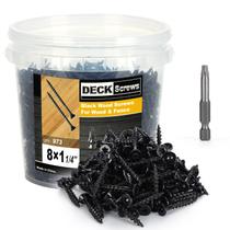 Parafusos de convés Bobibbi 8 x 1-1/4" T25 Star Torx Drive Black Parafusos de convés Bobibbi 8 x 1-1/4" T25 Star Torx Drive Black