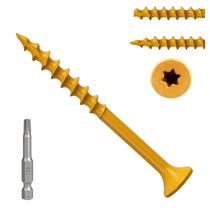 Parafusos de convés Fmjdnls 5cm Wood 8 5cm 300pcs resistentes à ferrugem Parafusos de convés Fmjdnls 5cm Wood 8 5cm 300pcs resistentes à ferrugem