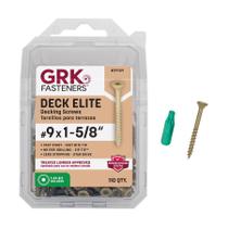 Parafusos de convés ITW BRANDS GRK 39159 9 4,1 cm 110 unidades Parafusos de convés ITW BRANDS GRK 39159 9 4,1 cm 110 unidades