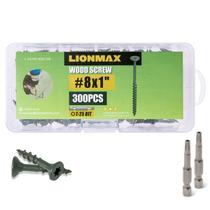 Parafusos de convés LIONMAX 2,54 cm 8 x 2,54 cm 300 unidades resistentes à ferrugem