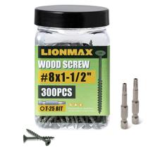 Parafusos de convés LIONMAX 4x40mm 300 unidades verdes resistentes à ferrugem