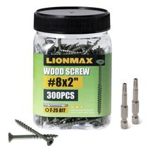 Parafusos de convés LIONMAX, 5 cm, resistentes à ferrugem, 300 unidades com broca T25 Parafusos de convés LIONMAX, 5 cm, resistentes à ferrugem, 300 unidades com broca T25