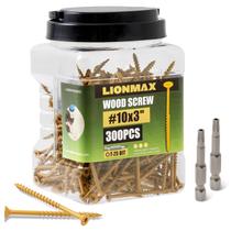 Parafusos de convés LIONMAX 7,62 cm 10 x 7,62 cm 300 unidades resistentes à ferrugem
