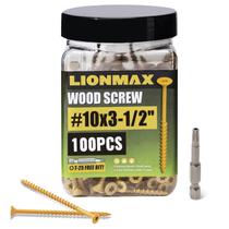 Parafusos de convés LIONMAX 8,9 cm 10 x 8,9 cm 100 unidades resistentes à ferrugem Parafusos de convés LIONMAX 8,9 cm 10 x 8,9 cm 100 unidades resistentes à ferrugem