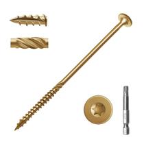 Parafusos de convés SahncaitechTrade 150 unidades de 6 polegadas para madeira com broca T30