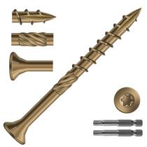 Parafusos de convés SG TZH 8 x 5cm Aço carbono 1kg resistentes à ferrugem Parafusos de convés SG TZH 8 x 5cm Aço carbono 1kg resistentes à ferrugem