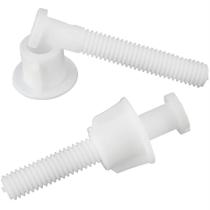 Parafusos de dobradiça para assento de vaso sanitário Plumb Pak Pp835-39 branco Parafusos de dobradiça para assento de vaso sanitário Plumb Pak Pp835-39 branco