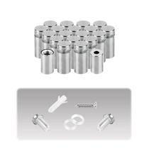 Parafusos de fixação AOUVES para acrílico, aço inoxidável de 1,27 x 2,54 cm Parafusos de fixação AOUVES para acrílico, aço inoxidável de 1,27 x 2,54 cm