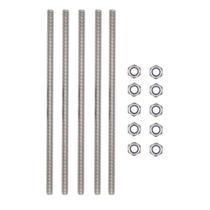 Parafusos de haste rosqueados STORMCUBE M10x250mm em aço inoxidável 304