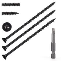 Parafusos de madeira Bobibbi 10 x 4" T25 Star Torx Drive 52 unidades Parafusos de madeira Bobibbi 10 x 4" T25 Star Torx Drive 52 unidades