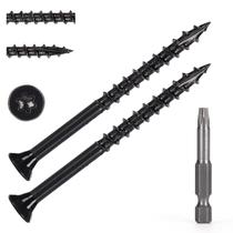 Parafusos de madeira Bobibbi 10 x 6,35 cm T25 Star Torx Drive 79 unidades Parafusos de madeira Bobibbi 10 x 6,35 cm T25 Star Torx Drive 79 unidades