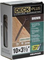 Parafusos de madeira Deck Plus 49011 Exterior 10 x 8,9 cm 55 unidades Parafusos de madeira Deck Plus 49011 Exterior 10 x 8,9 cm 55 unidades