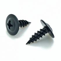 Parafusos de madeira Fixadores BCP 8 x 12,7 mm Preto 500Qty Carbon Steel