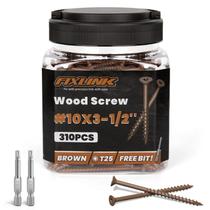 Parafusos de madeira FIXLINK 8,9 cm, 310 unidades, revestidos com epóxi, T25 Star Bit
