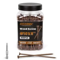 Parafusos de madeira FIXLINK Parafusos de convés 12,7 cm 10 x 12,7 cm 105 unidades