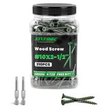 Parafusos de madeira FIXLINK Parafusos de convés de 6,35 cm 10 x 6,35 cm 310 unidades