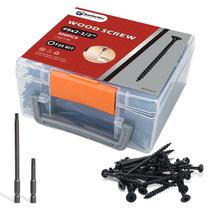 Parafusos de madeira Goobetter 6,35 cm 500 unidades 9 x 6,35 cm com brocas T25