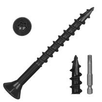 Parafusos de madeira kvohlum Black Exterior 8 x 2 200 unidades com broca