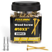 Parafusos de madeira Parafusos de convés FIXLINK 10 x 75 mm 310 unidades revestidas com epóxi