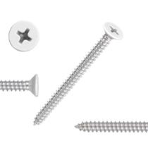 Parafusos de madeira QISHENG White Head Inox Steel 304 50pcs Parafusos de madeira QISHENG White Head Inox Steel 304 50pcs