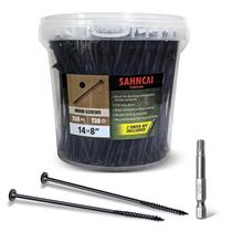 Parafusos de madeira SahncaitechTrade 250 unidades de 8 polegadas para madeira/tora