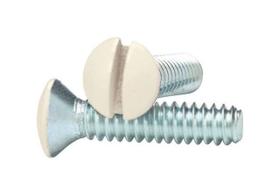 Parafusos de parede Amerelle 1/2" Ivory, pacote com 10 Parafusos de parede Amerelle 1/2" Ivory, pacote com 10