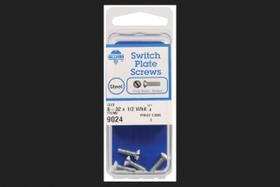 Parafusos de placa de comutação Hillman 6-32 x 1,3 cm, cabeça oval branca Parafusos de placa de comutação Hillman 6-32 x 1,3 cm, cabeça oval branca
