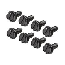 Parafusos De Placa De Licença Auto-Perfuração Em Aço Inoxidável Preto M6