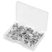 Parafusos de placa de parede JunliWei 100 peças White Outlet 1,27 cm 6-32
