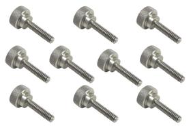 Parafusos de polegar Taytools 303 em aço inoxidável, pacote com 10 1/4-20 x 2,54 cm
