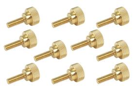 Parafusos de polegar Taytools, pacote com 10 unidades, latão sólido de 1/4-20 x 3/4 polegadas