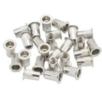 Parafusos De Rebitagem Com Cabeça Chata Em Aço Inoxidável 304, 50 Peças, M3 M4 M5 M6 M8 M10