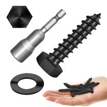 Parafusos de retardamento de cabeça hexagonal MYWISH 304 em aço inoxidável, 10 conjuntos