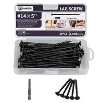 Parafusos de retenção GOOBETTER 14 x 12,7 cm 50 unidades de aço carbono preto