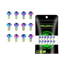 Parafusos De Rotor De Disco De Bicicleta Em Liga De Titânio M5x10mm 12pcs Acessórios De Fixação Para
