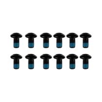 Parafusos De Rotor De Freio a Disco De Bicicleta MTB Em Aço Inoxidável 12pcs T25 Torx M5x10mm