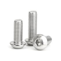 Parafusos de tampa de soquete de cabeça de botão Instockbolts 1/4-20x3/4 50 unidades