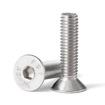 Parafusos de tampa hexagonal de cabeça plana 304 de aço inoxidável M6x35mm