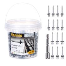 Parafusos de telhado de metal Bobibbi 10x1-1/2 polegadas com lavadora EPDM 250 unidades Parafusos de telhado de metal Bobibbi 10x1-1/2 polegadas com lavadora EPDM 250 unidades