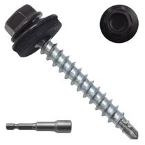 Parafusos de telhado JEGONFRI 10 x 38 mm com lavadora EPDM 250 unidades Parafusos de telhado JEGONFRI 10 x 38 mm com lavadora EPDM 250 unidades