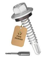 Parafusos de telhado YOKUSO 180 unidades, cabeça hexagonal autoperfurante com lavadora