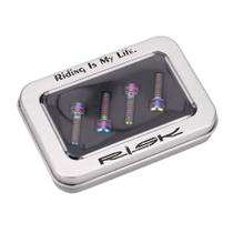 Parafusos de titânio para bicicleta Vbestlife M6x18mm 4 unidades com junta