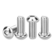 Parafusos e parafusos Metuja M8-1,25 x 25 mm, cabeça de botão, tampa de soquete, 50 unidades Parafusos e parafusos Metuja M8-1,25 x 25 mm, cabeça de botão, tampa de soquete, 50 unidades