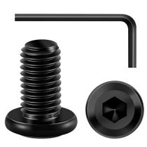 Parafusos e parafusos MYWISH M8 x 16 mm, 50 unidades, tampa de soquete hexagonal de cabeça plana