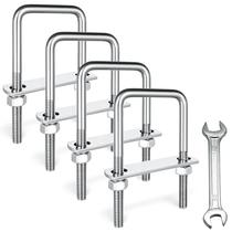 Parafusos em U quadrados SRZTXU M8 52 mm x 100 mm Aço inoxidável 304