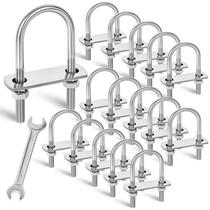Parafusos em U SRZTXU M8 40 mm x 90 mm em aço inoxidável 304 (16 conjuntos)
