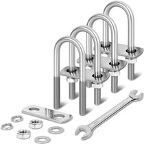 Parafusos em U ZYUAROM M8 304 de aço inoxidável 40 mm x 97 mm (4 conjuntos)