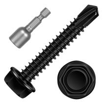 Parafusos Etauwe 12 x 1-1/2 Cabeça de lavadora hexagonal autorroscante 50 unidades