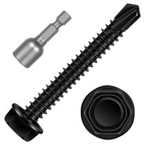 Parafusos Etauwe 14 x 2,5 cm, cabeça de lavadora hexagonal, autorroscante, 25 unidades