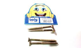 Parafusos Fenda / Phillips Bicromatizados 6x65mm Kit 4 PÇS - Boly - Ref. 301 Parafusos Fenda / Phillips Bicromatizados 6x65mm Kit 4 PÇS - Boly - Ref. 301